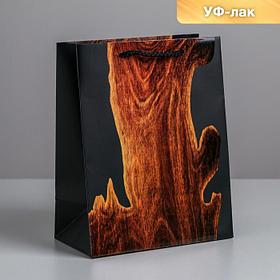 Пакет ламинированный вертикальный Wood, MS 18 × 23 × 10 см