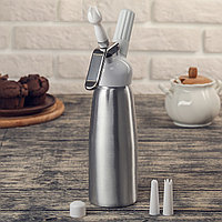 Кремер-сифон для взбивания сливок 500 мл, серый