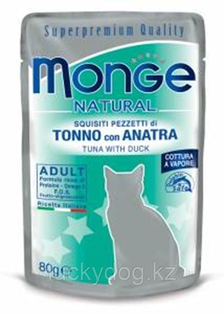 Monge Natural 80г Тунец с уткой Влажный корм для кошек в паучах - фото 2 - id-p23209106
