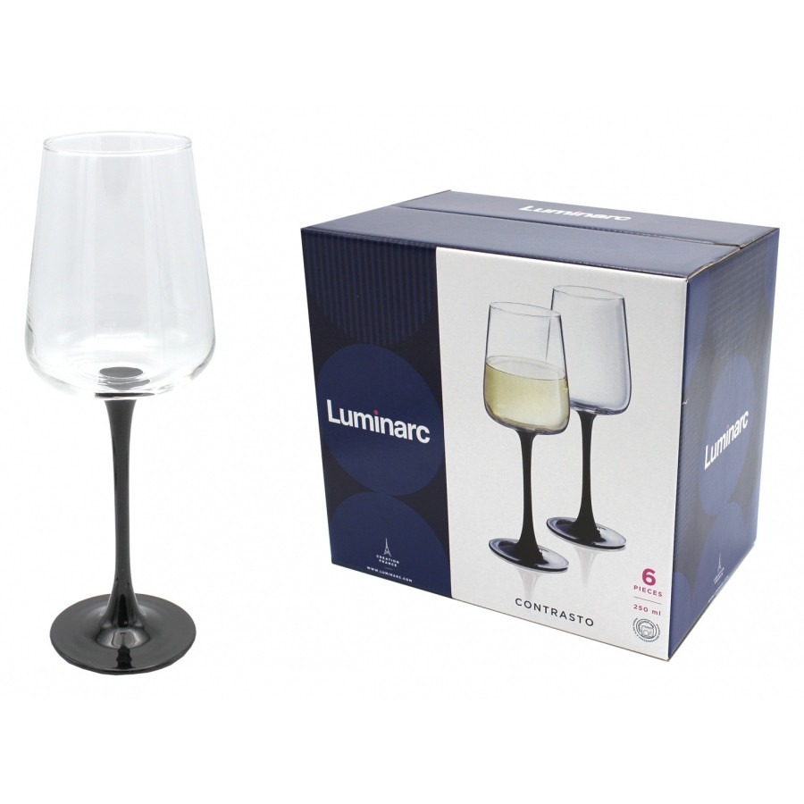 Набор фужеров для вина Luminarc Contrasto 250 мл. (6 штук)