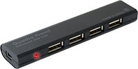 Мини-разветвитель 4-портовый USB 2.0 Defender Quadro Promt TAZ17393 Мини-разветвитель 4-портовый USB 2.0 Defender Quadro Promt