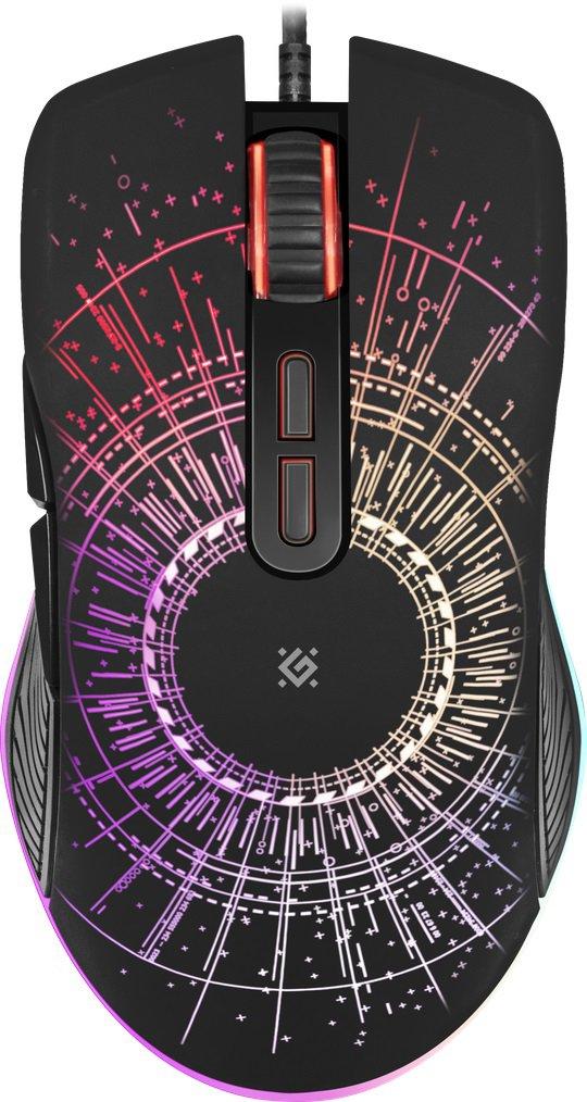Мышь игровая Defender Sirius GM-660L RGB 7 кнопок 3200dpi черный