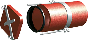 Безраструбная заглушка с прижимными скобами 200 мм ВЧШГ S-SML