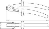 Кусачки для кабеля изолированные - 580/1VDEDP UNIOR, фото 2