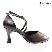 Туфли бальные женские лакированные EVELINA BR25025 Sansha Цвет Черный Размер 10