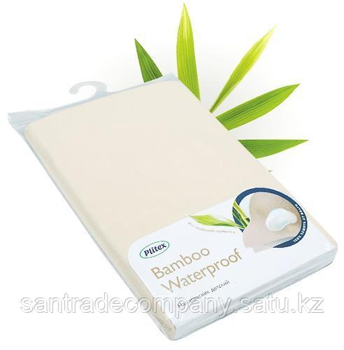 Наматрасник непромакаемый Plitex Bamboo Waterproof Lux с бортами( 1250x650)