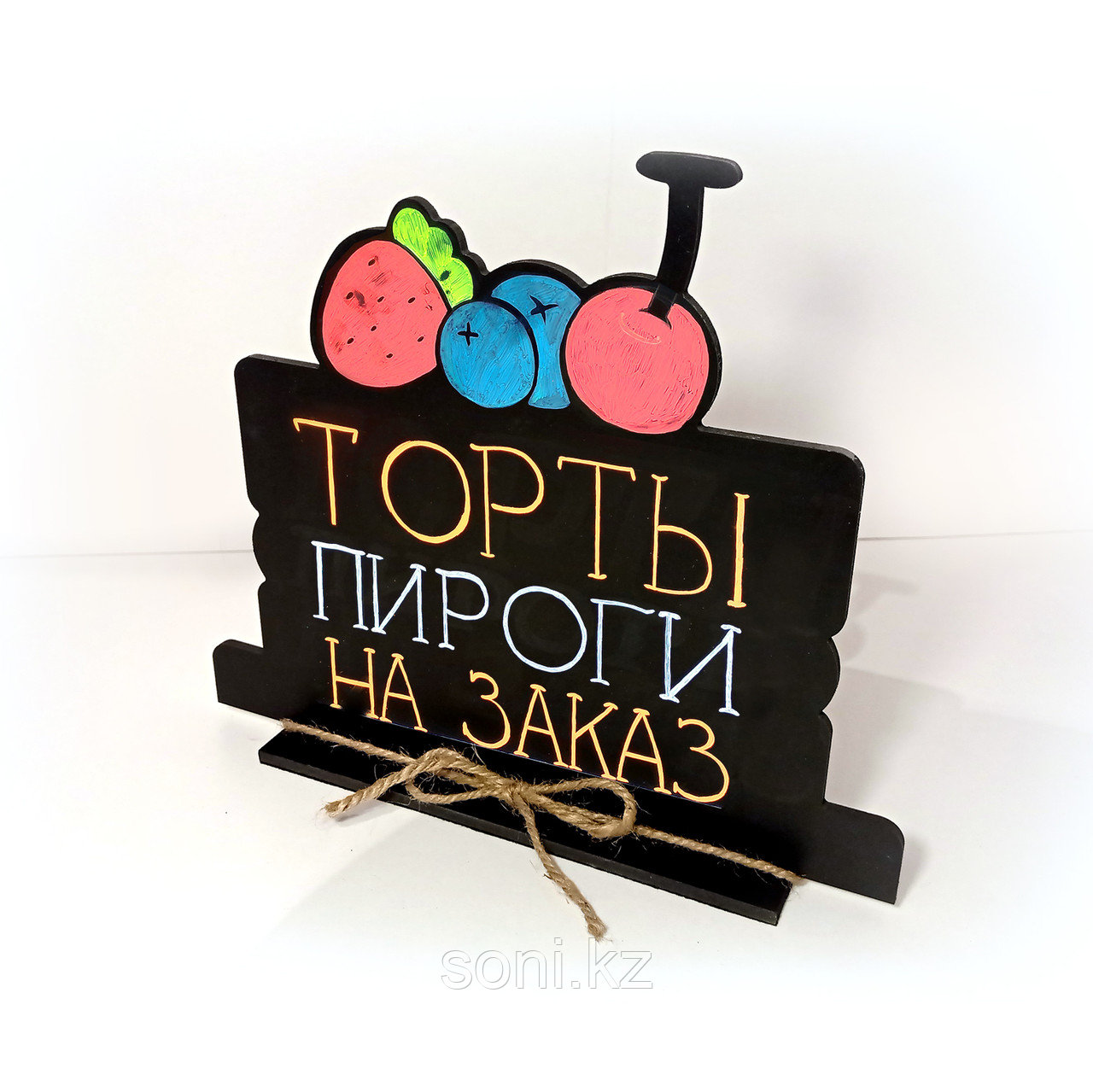 Тейбл-тент "Торты и пироги на заказ"