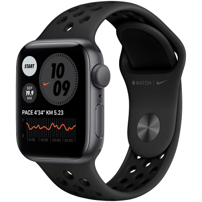 Apple Watch Nike SE GPS, 40mm Space Gray Aluminium Case with Anthracite/Black Nike Sport Band