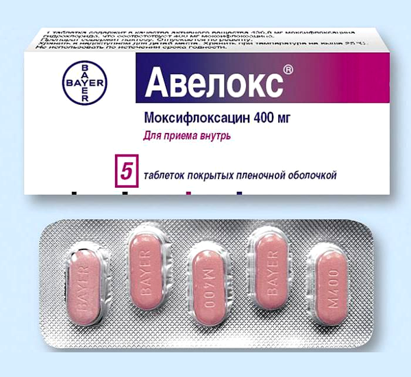 Авелокс 400 мг №5 таблетки