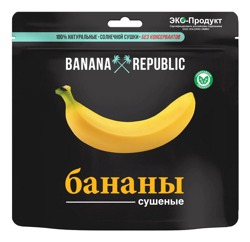 Банан сушеный  Banana Republic 200гр Дой-пак (10шт - упак) PUPO