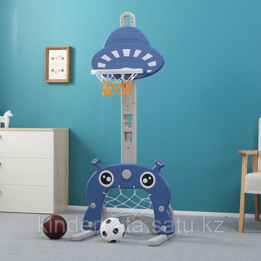 PITUSO Стойка баскетбольная МАРСИК (с кольцебросом, футб.воротами) BLUE/Синий (56*46*153h)