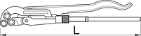 Ключ трубный роликовый - 486/6 UNIOR, фото 2