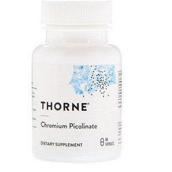 Thorne Research, Пиколинат хрома 500мкг, 60 капсул