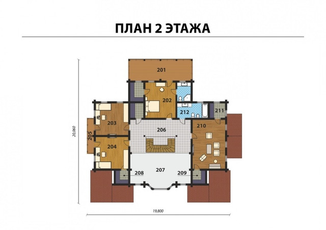 Проект двухэтажного дома из бруса, план двухэтажного дома и строительство под ключ, проектирование и строительство деревянных домов.