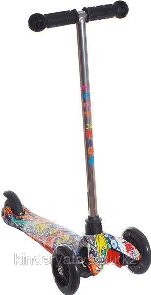 Suncolor Самокат трехколесный MARS KIDS MINI LIGHT, 53,5*21,5*67h, граффити 6