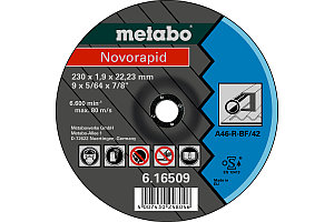 Отрезной диск Metabo (Novorapid) 230 X 1,9 X 22,23 мм, сталь,TF 42