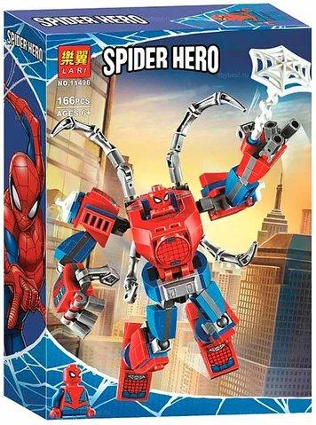 Lari Spider Hero 11496 Конструктор Человек-Паук: трансформер (Аналог LEGO 76146)