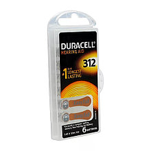 Батарейка для слухового аппарата  DURACELL Activair 6шт