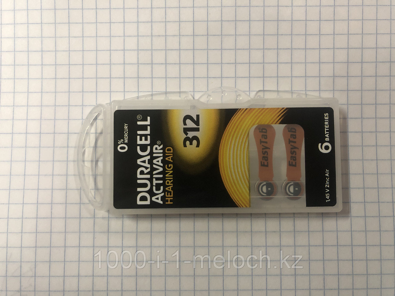 Батарейка для слухового аппарата DURACELL Activair 6шт - фото 6 - id-p86838128