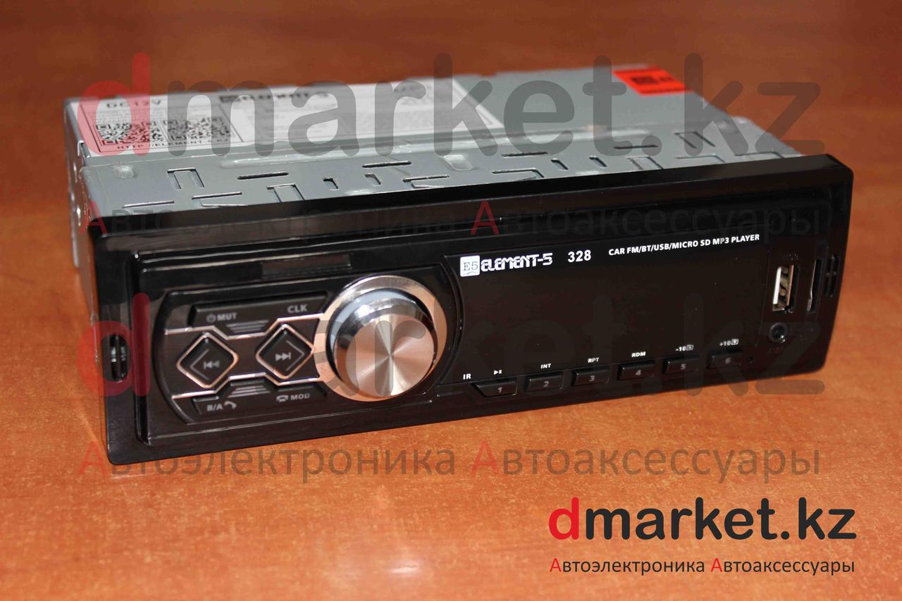 Автомагнитола 1DIN Element-5 328, радио, MP3, Bluetooth, AUX