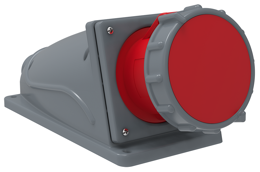 Розетка стационарная ССИ-134 63А-6ч/380-415В 3Р+РЕ IP67 MAGNUM ИЭК