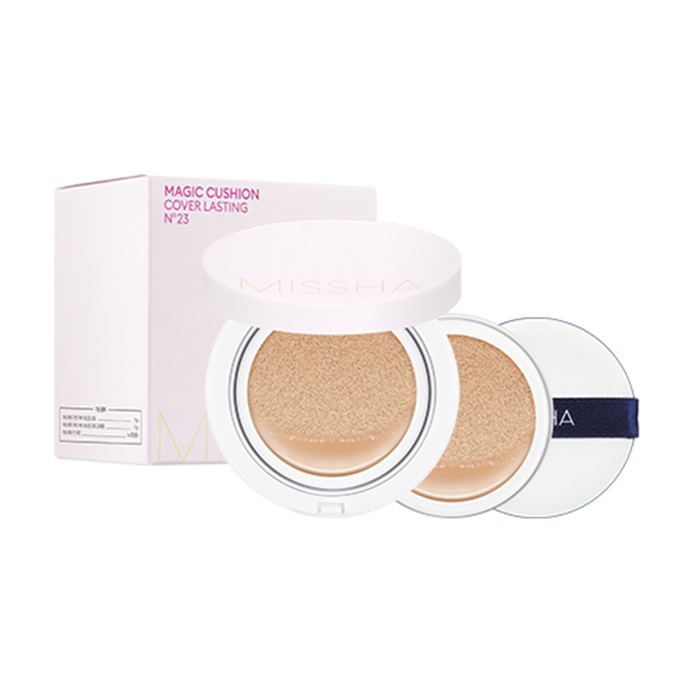 Кушон со сменным блоком Missha Magic Cushion Cover Lasting 23 SPF50+/PA+++
