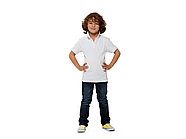 Рубашка поло Calgary детская, белый, фото 2