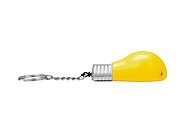 Брелок-рулетка для ключей Лампочка, желтый/серебристый, фото 4