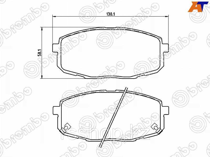 Колодки тормозные FR HYUNDAI CRETA 15- /I30 07- /KIA CEED 07-12