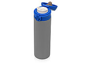 Вакуумная термокружка Хот 470мл, серый/синий, фото 2