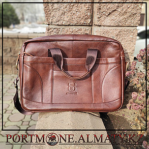 Мужская сумка (портфель)для ноутбука BULLCAPTAIN натуральная кожа 100%, фото 2