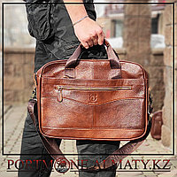 Мужская сумка (портфель)для ноутбука BULLCAPTAIN натуральная кожа 100%