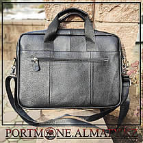 Мужская сумка (портфель)для ноутбука BULLCAPTAIN натуральная кожа 100%, фото 3