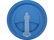 Пластиковый стакан Take away с двойными стенками и крышкой с силиконовым клапаном, 350 мл, белый/голубой, фото 5