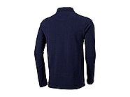 Рубашка поло Oakville мужская с длинным рукавом, темно-синий, фото 2
