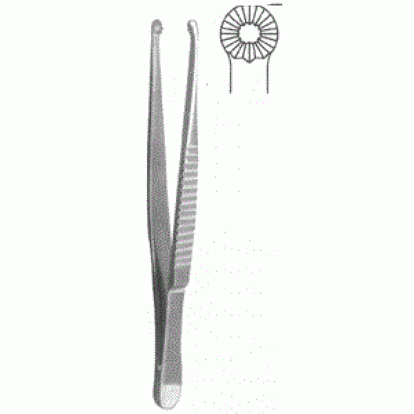 Пинцет зубчатолапчатый 150 мм (П-83)