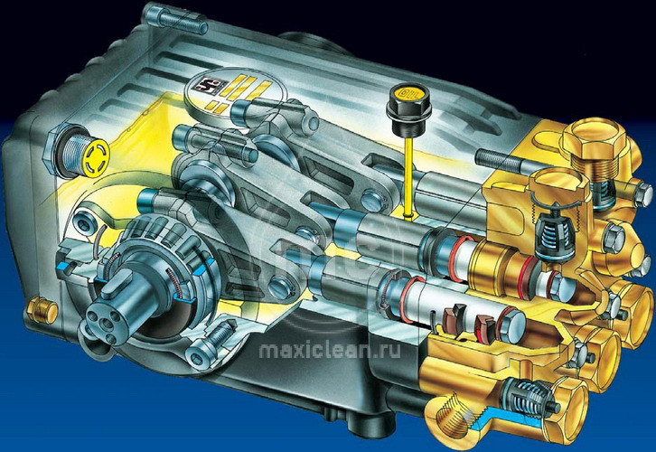 WS102 INTERPUMP.Плунжерный насос высокого давления для аппаратов высокого давления "PORTOTECNICA" (без регулят - фото 2 - id-p86856915