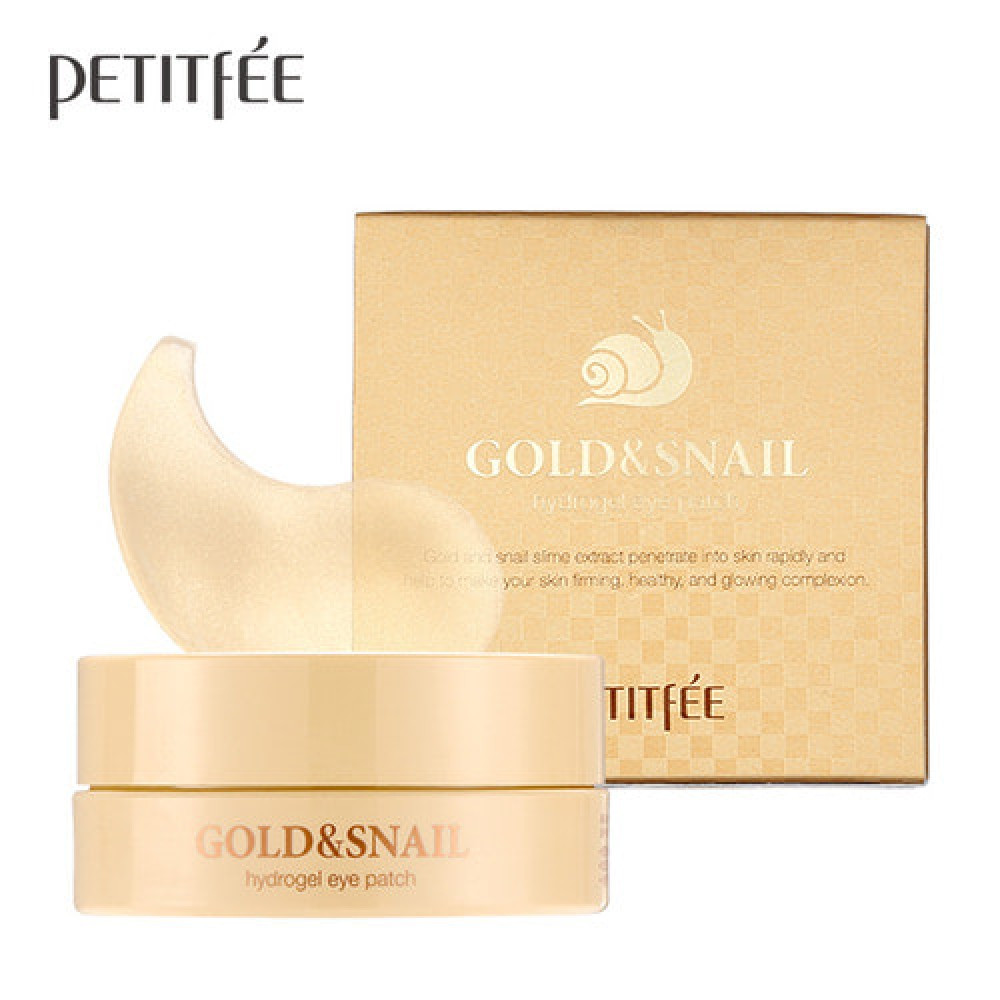 Патчи для глаз Petitfee Gold & Snail Hydrogel Eye Patch
