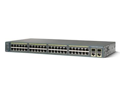КОММУТАТОР CISCO CATALYST, 48 X FE (POE), 2 X GE, 2 X SFP, LAN BASE [WS-C2960-48PST-L-M]