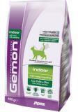 Gemon Indoor 400г с курицей и рисом для домашних сухой корм для кошек