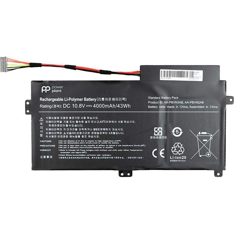 Аккумулятор для ноутбуков SAMSUNG 370R (AA-PBVN3AB) 11.4V 43Wh (original)