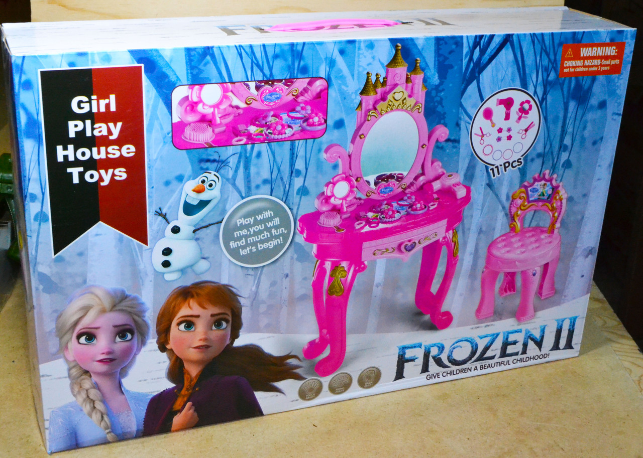 Порвана упаковка!!! 901-712 Frozen-2 Трюмо со стулом 11предм.,62*40см