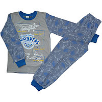 Пижама для мальчика серая Amazing Wonders 5+ размер 122-128 см