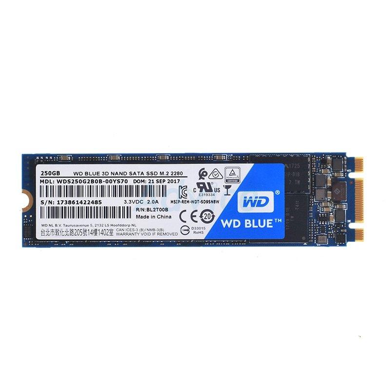 Твердотельный накопитель SSD 250 Gb M.2  6Gb/s WD Blue  WDS250G2B0B  3D TLC