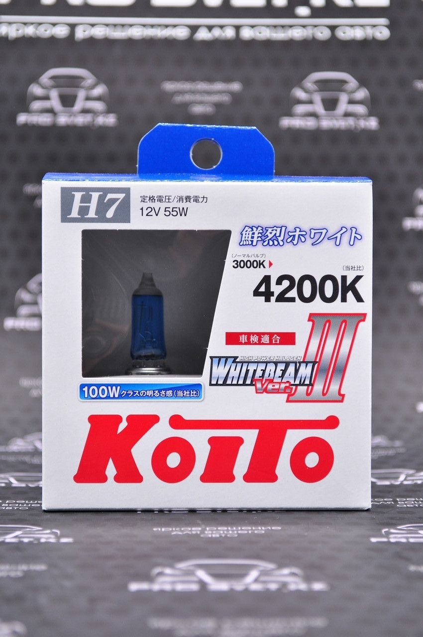 Лампы галогенные Koito Whitebeam III H7