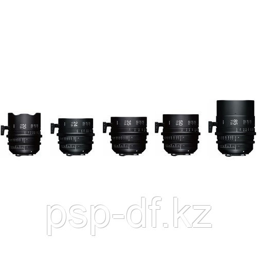 Объективы Sigma T1.5 FF High-Speed 5 Prime Lens Kit с кейсом (Canon EF Mount, Meters) - фото 1 - id-p72557661