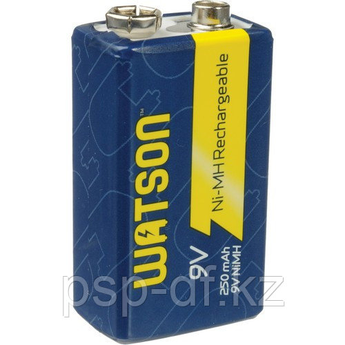 Аккумуляторы Watson 9V Rechargeable NiMH Battery (250mAh)