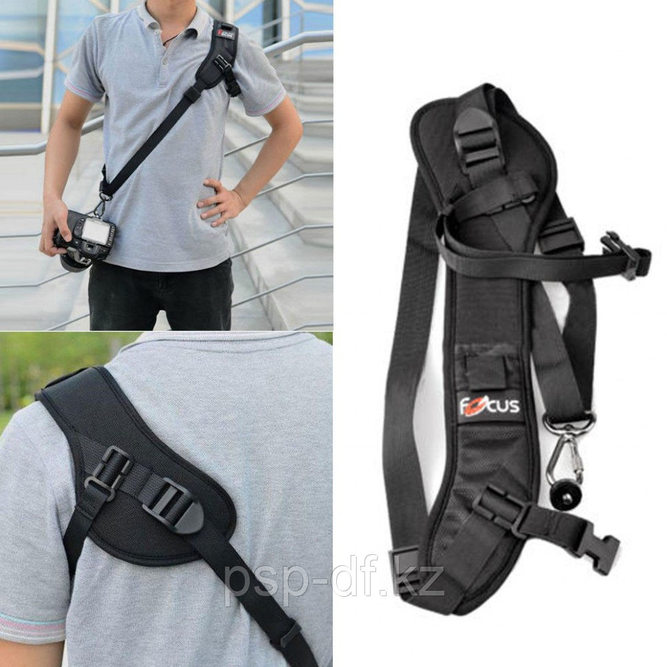 Плечевой ремень  Quick Rapid Camera Single Shoulder Sling Black Belt Strap F1 for DSLR Camera