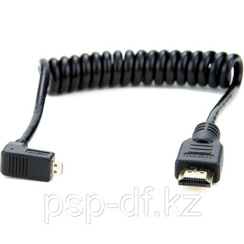 Кабель Atomos Right-Angle Micro to Full HDMI Coiled Cable (11.8 to 17.7