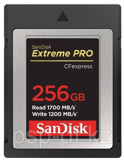 Карта памяти SanDisk 256GB Extreme PRO CFexpress Card Type B - фото 1 - id-p82200609